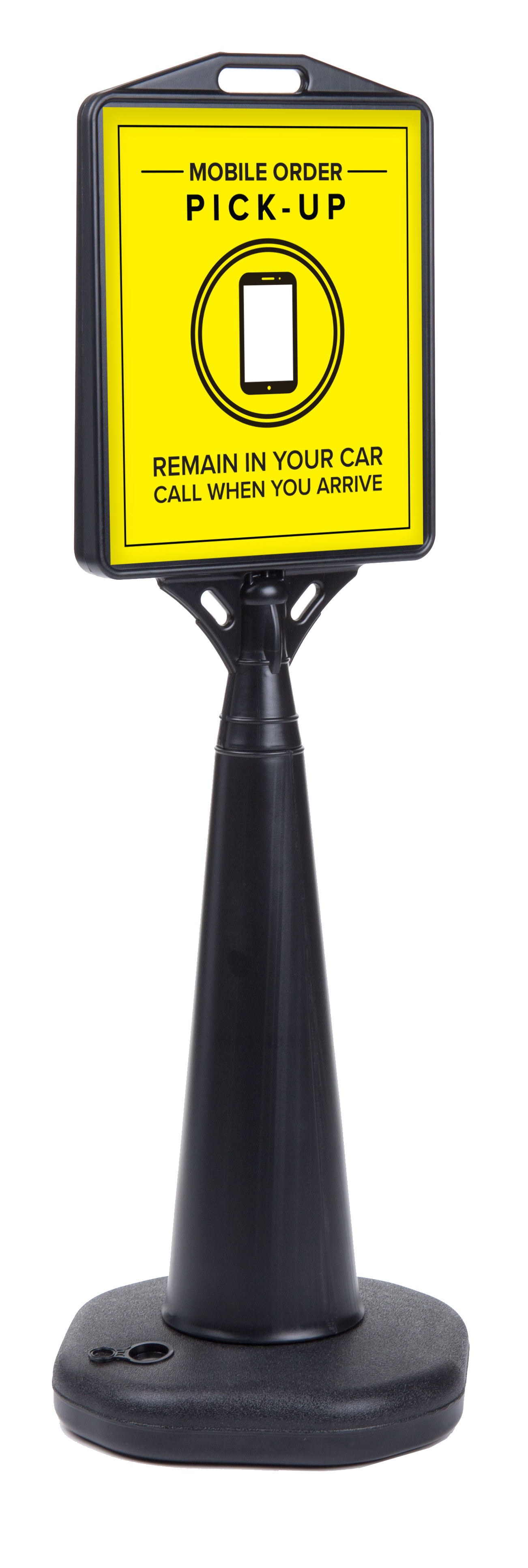Mobile Pickup Traffic Sign | Double-Sided Signage | Displays2Go
