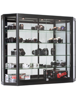 Wall Mounted LED Display Cabinet, Ships Fully Assembled