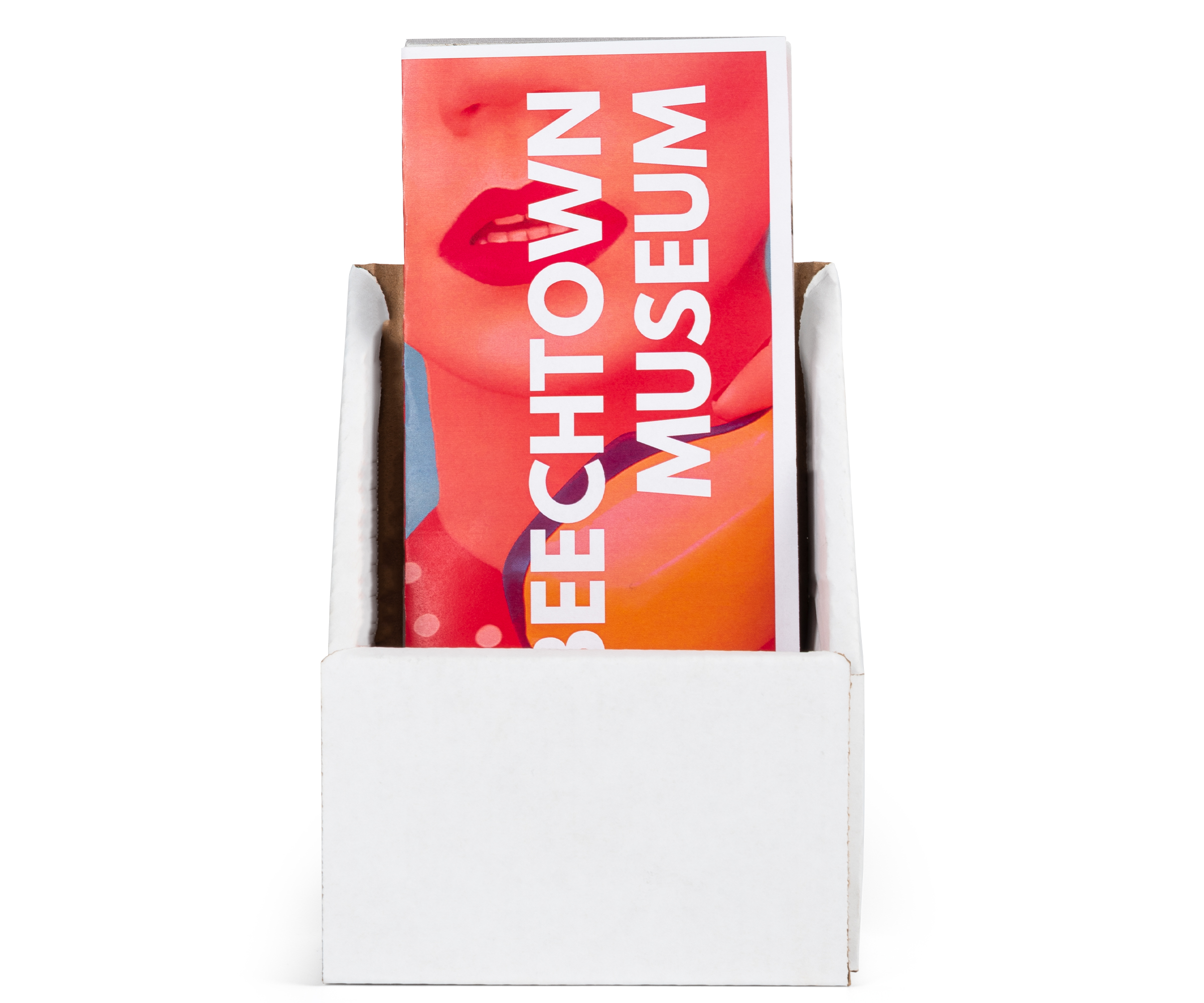 Cardboard Brochure Holder, 4"w, Tabletop, Ships Flat - Image 2
