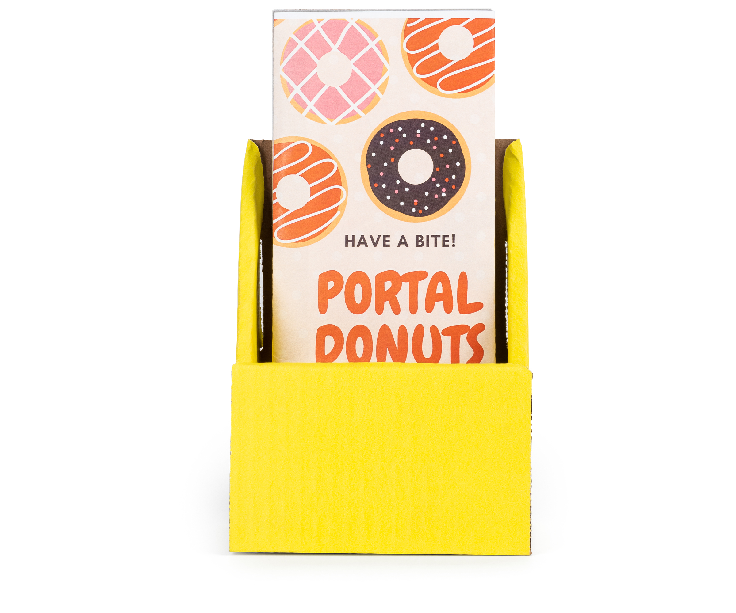 Cardboard Brochure Holder, 4"w, Tabletop, Ships Flat 50 Per Pack - Image 2