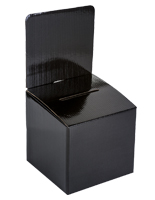 Collapsible Black Cardboard Entry Box
