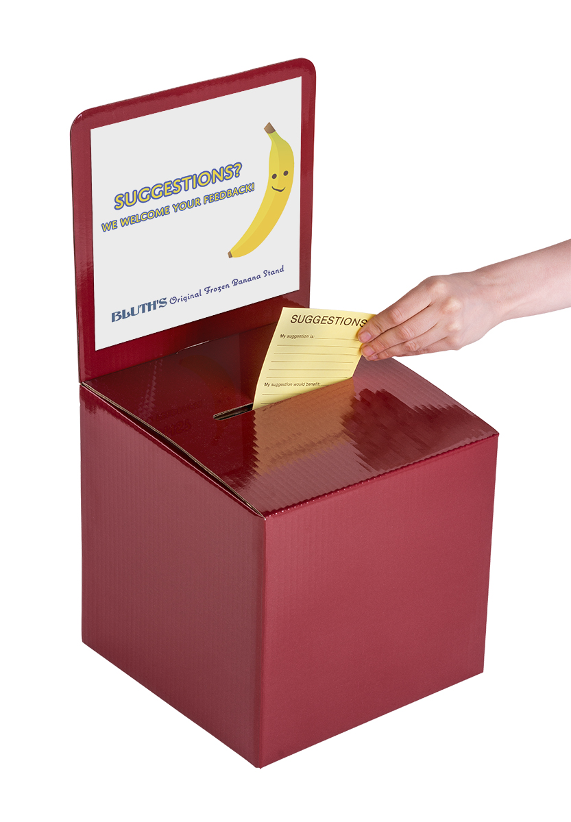 Red Cardboard Entry Box | Removable 10