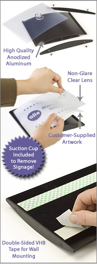 Office Directory Signs That Hold 4W x 5-5/8H Artwork WCSSLV64