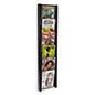 11 inch x 48 inch wall mounted 6-tiered magazine rack