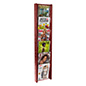 6 pocket magazine rack wall mount with stacked design