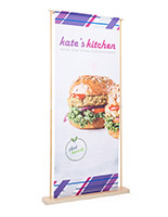 Wood Banner Stand