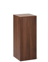 Display riser stand in walnut finish