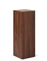 Display riser stand in walnut finish