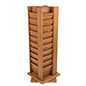 Revolving wooden display solid wood