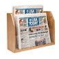 wooden newspaper rack