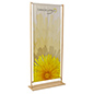 Eco friendly banner stand with recycled bottle material substrate