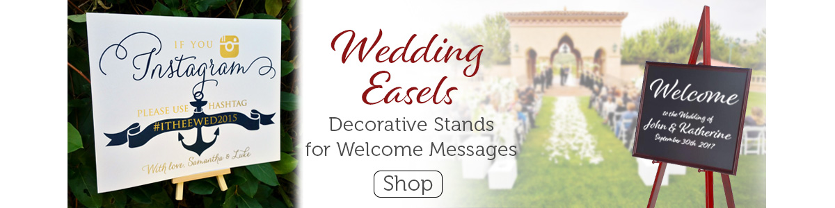 WOODEN WEDDING TABLE TOP DISPLAY EASEL – AyaZay Wedding Shoppe