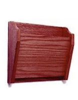 Red mahogany single pocket wall file for wall mount installation