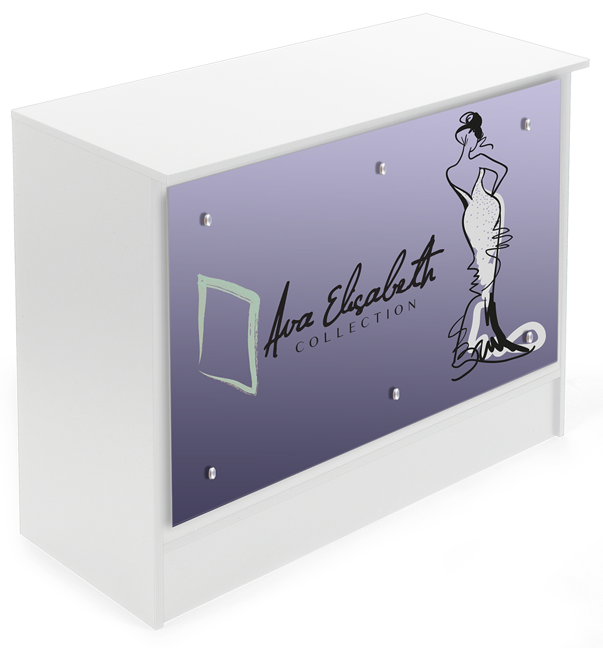 Checkout Counter Rug Checkout Counter with Graphics | Custom Cash Wrap | Displays2Go