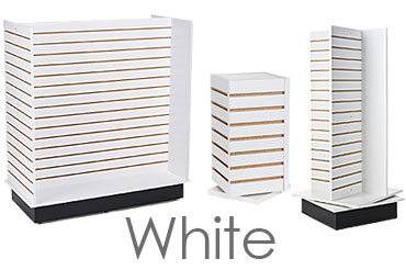 White Slatwall Displays