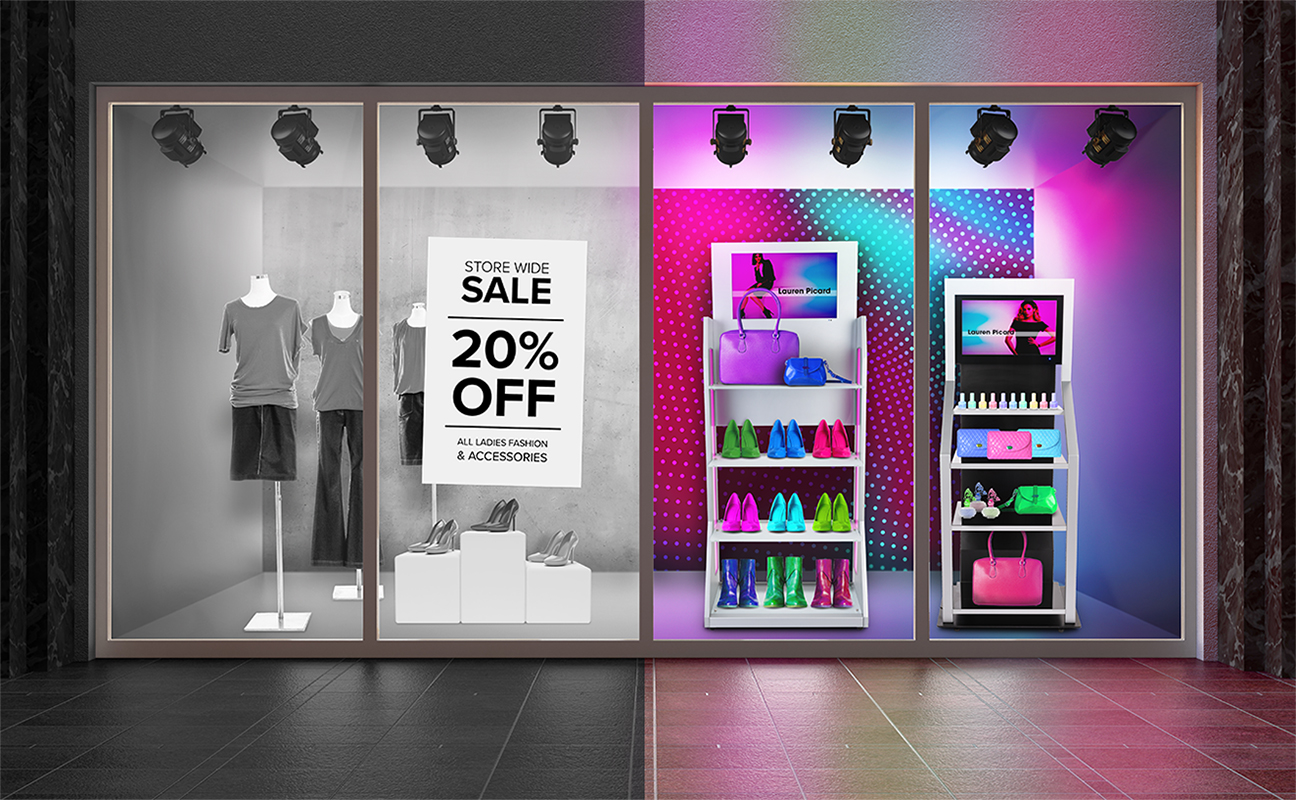 Digital Display Shelving for Retail Stores
