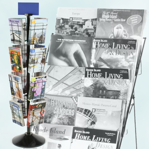 wire magazine stand