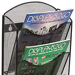 Plastic magazine wall rack with 12 pockets