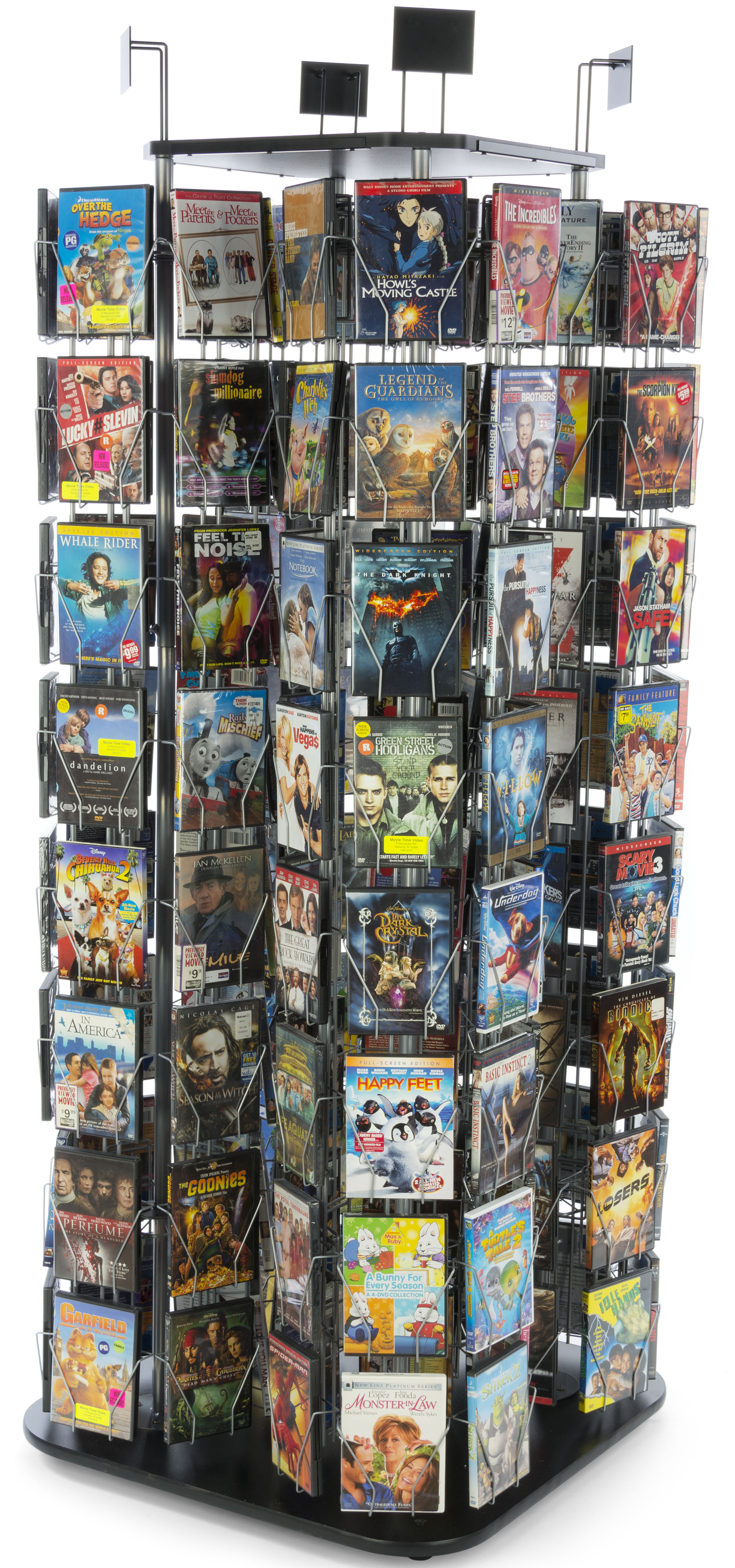 Rotating Wire Paperback Rack Wire Literature Rack with 4 Spinners | Rotating Columns | Displays2Go