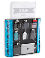 Public Charging Station with Sign Header