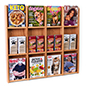 Wall magazine adjustable hanging display for waiting rooms