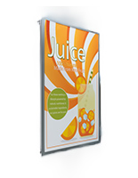 Edge lit frame with top loading design 