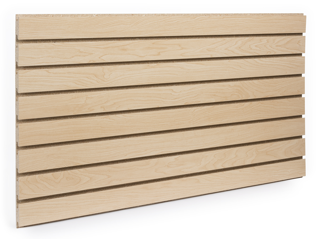 Maple Slats Maple Slatwall Panel | Set of Two Boards | Displays2Go