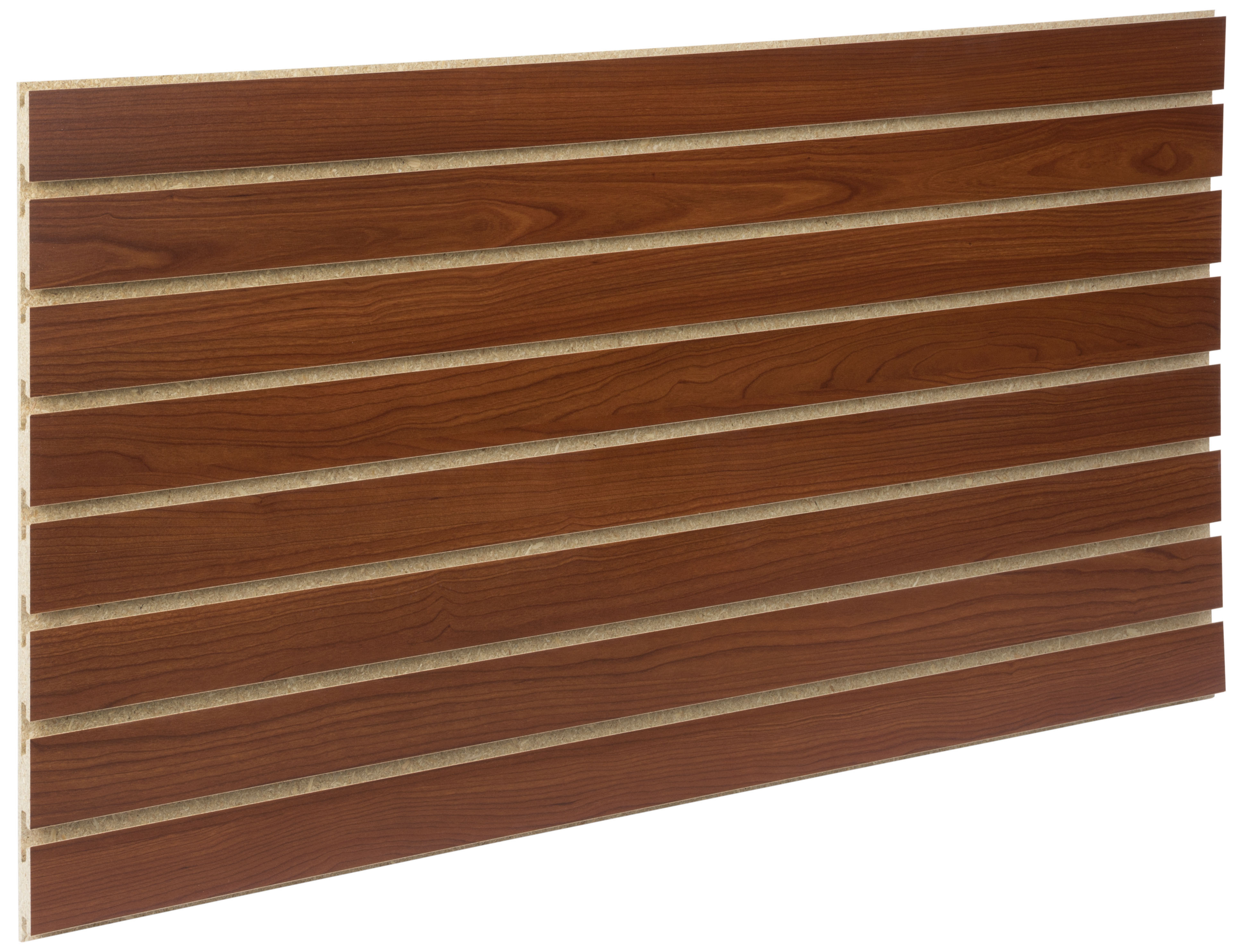 48 x 24 Slatwall Panel for Wall, Set of 2, Readysert™ Channels - Cherry - Image 2