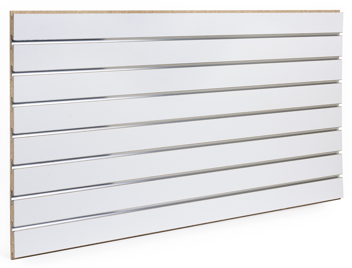 48 x 24 Slatwall Panel for Wall, Set of 2, Readysert™ Channels - White - Image 2