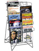 metal magazine rack