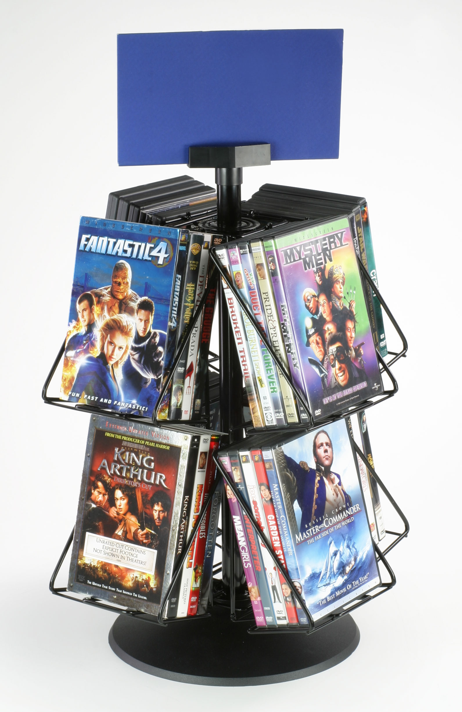 This wire rack is an economical way to promote your merchandise ...