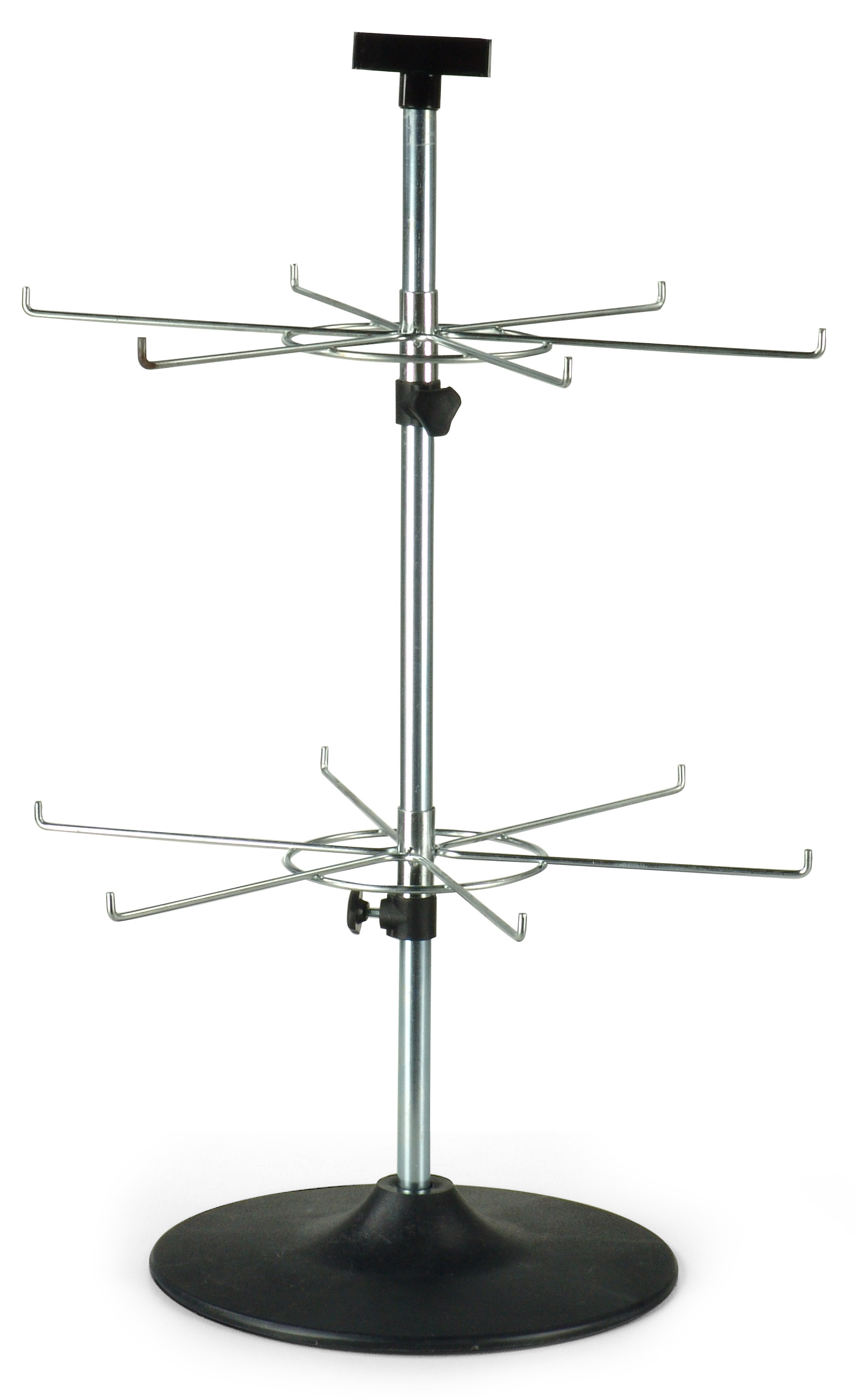 12 Hook Metal Spinner Display | Double Tiered | Displays2Go