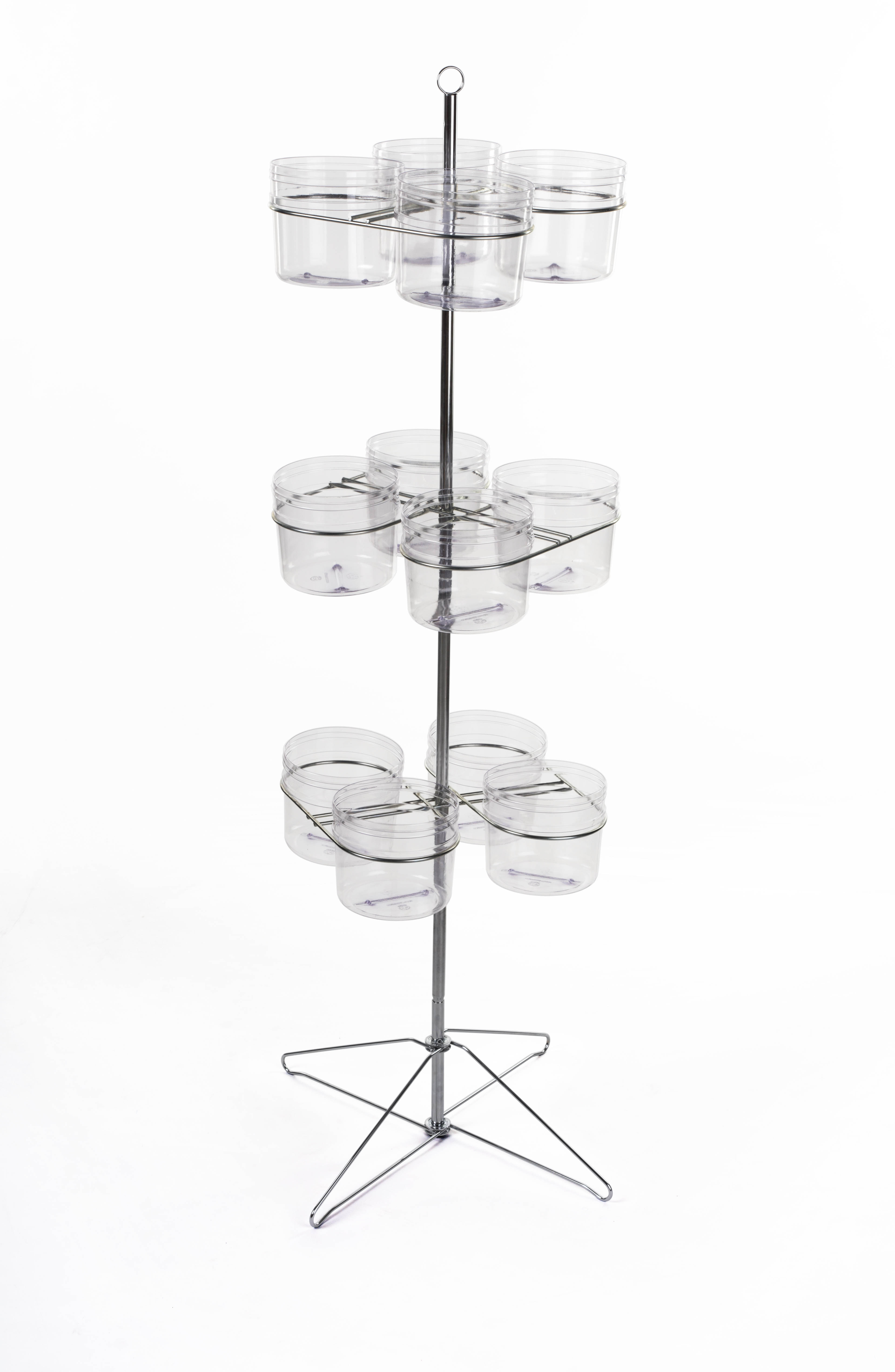 Popcorn Display Rack Rotating Rotating Display Rack | Revolving Display With 12 Bins | Displays2Go