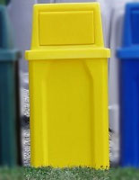 Plastic Outdoor Trash Receptacle