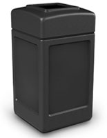 Black waste container