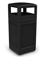 Black Trash Container 