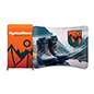 Exhibit displays with 10 foot backwall 