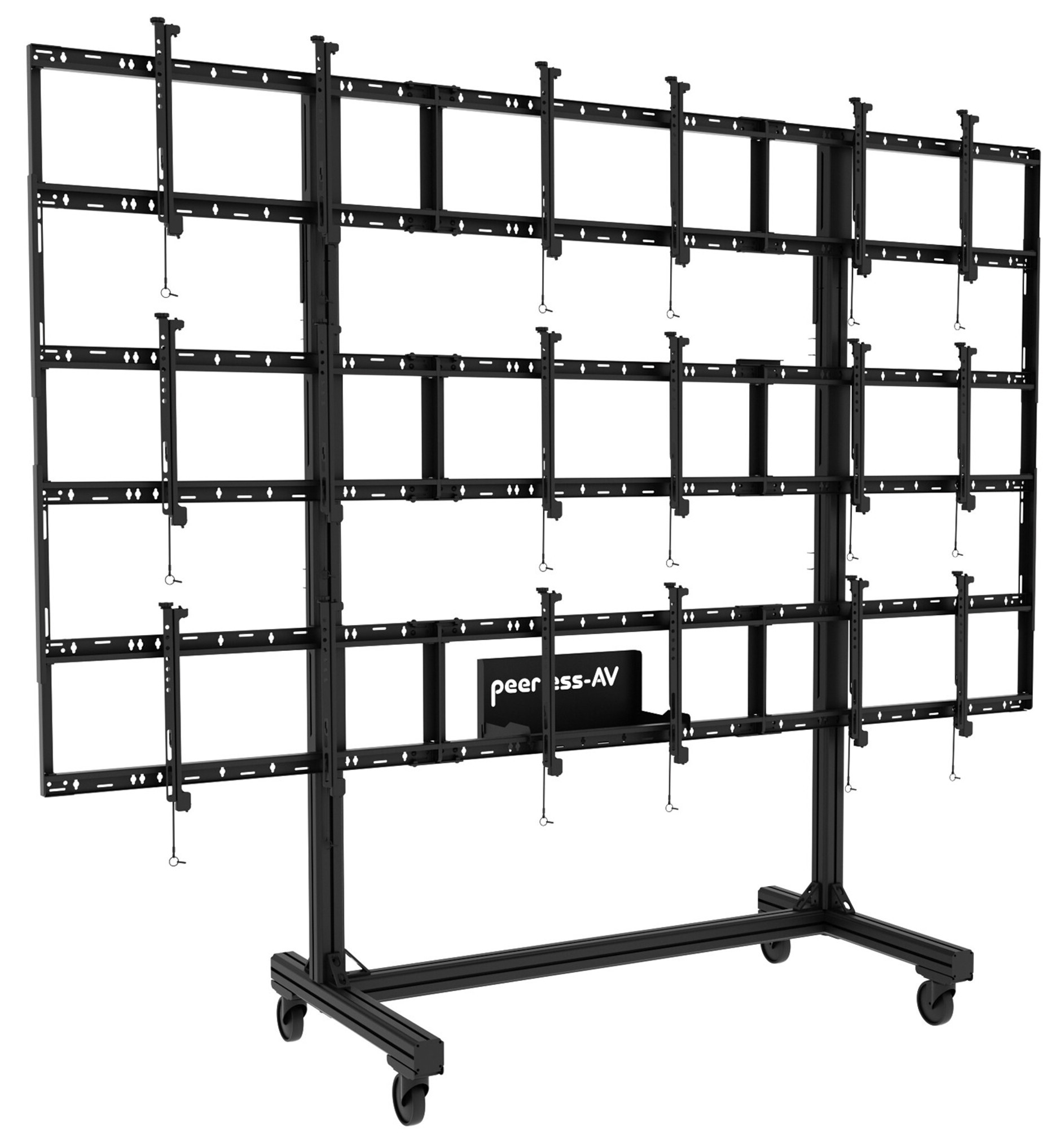 Video Rails For Shop Portable Video Wall Cart | Shop TV Stands | Displays2Go