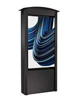 Outdoor digital signage display with dual 1080p resolution screens