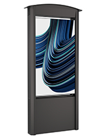 Outdoor digital kiosk with IP66 weather-resistant rating