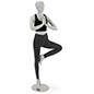 Full Body Matte White Yoga Mannequin 
