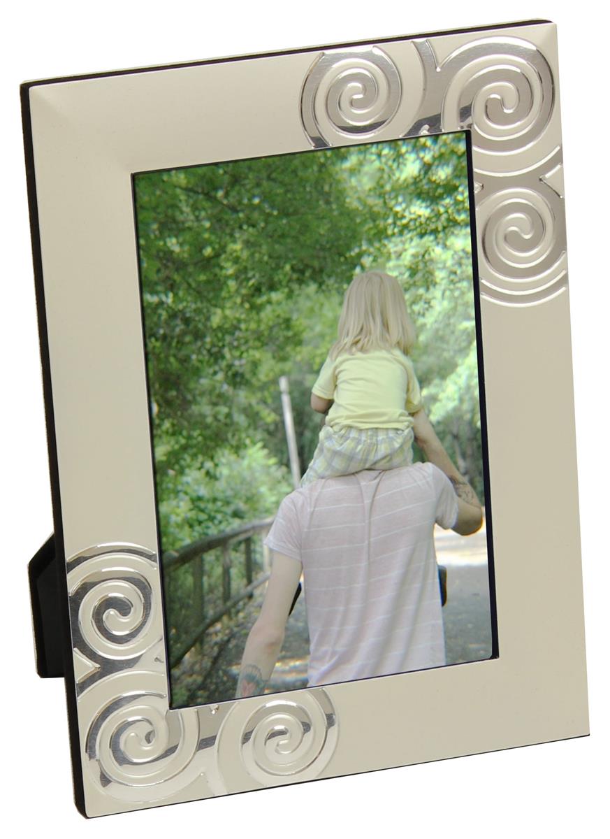 Decorative Picture Frames w/ Reflective Swirl Accents 4" x 6"