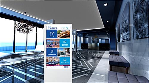 Digital wayfinding software with customized and branded design