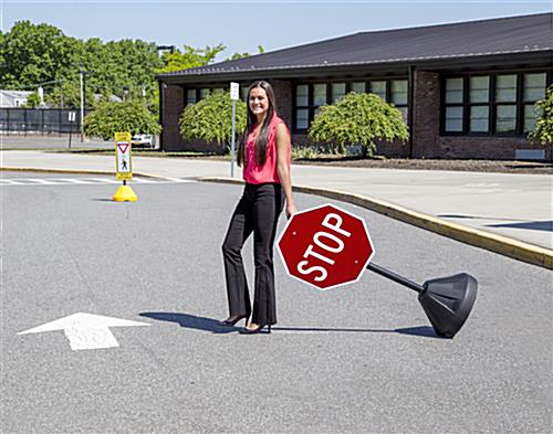 Portable Stop Sign, Retroreflective