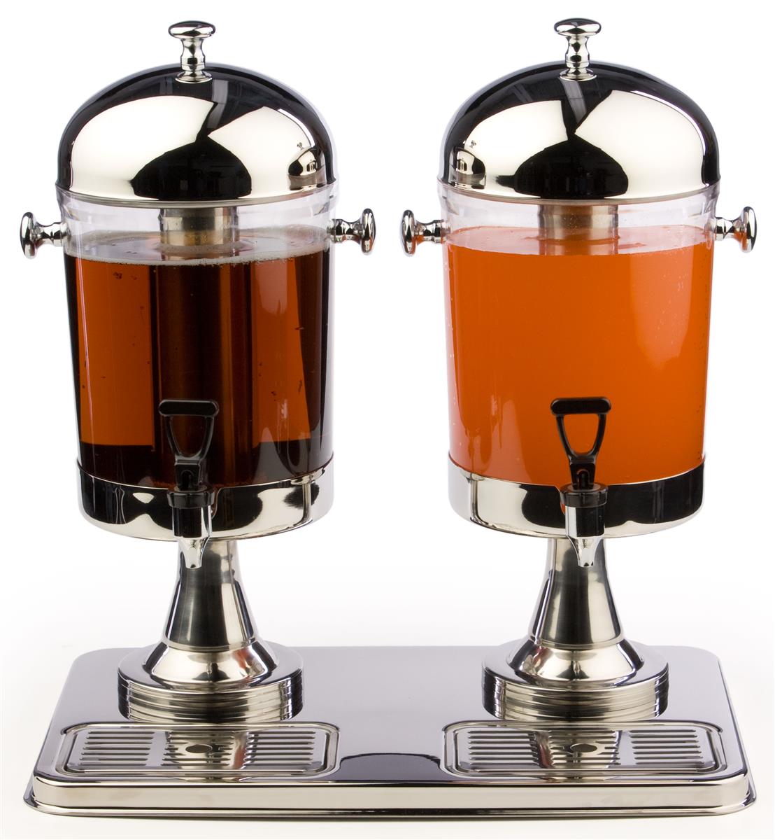 Tabletop Beverage Dispenser (2) 1.5 Gallon Cylinders & Trays