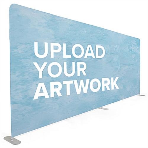 Aluminum frame stretch fabric tube display wall with dye sublimated graphics