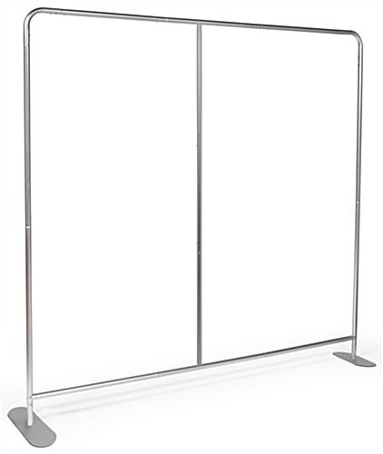 Single sided 8’ wide banner backdrop with lightweight construction 