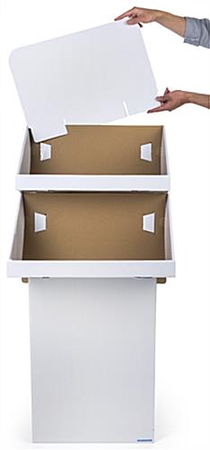 Cardboard Stand with 2 Tiers