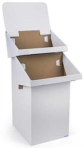 Retail Cardboard Stand | Affordable (4) Tier Merchandising Bin