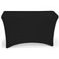 Black stretch table cloth with lightweight design 